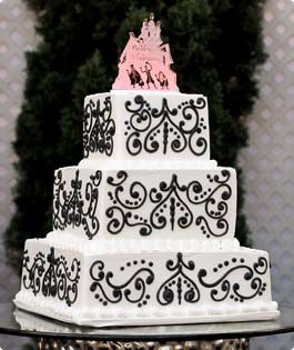 3 Tier damask cake